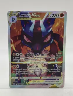 Pokemon TCG Crown Zenith Lucario VSTAR #SWSH291 Black Star Promo - Image 1
