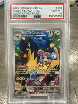 2025 POKEMON SV JOURNEY TOGETHER - JTG EN #163/159 IONO'S KILOWATTREL IR PSA 10 - Image 1
