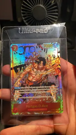 One Piece Card Game - OP02 Manga Alt Art #013 Portgas D Ace English - Image 1