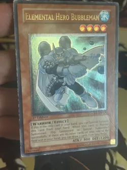 Yugioh: Elemental Hero Bubbleman - CRV-EN014 - Ultimate Rare - 1st Edition - MP - Image 3