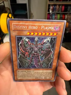 Yugioh Destiny Hero - Plasma CT04-EN003 Secret Rare Limited Edition MP - Image 3