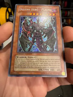Yugioh Destiny Hero - Plasma CT04-EN003 Secret Rare Limited Edition MP - Image 4