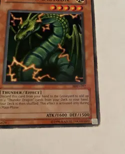 Yugioh Thunder Dragon MRD-097 Metal Raiders Unlimited Edition - HP - Image 5