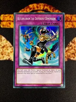 🔥YUGIOH • RETURN FROM THE DIFFERENT DIMENSION • SUPER RARE • UNLIMITED • NM🔥 - Image 1