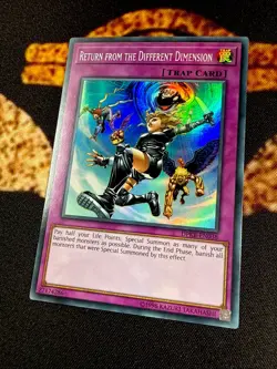 🔥YUGIOH • RETURN FROM THE DIFFERENT DIMENSION • SUPER RARE • UNLIMITED • NM🔥 - Image 3