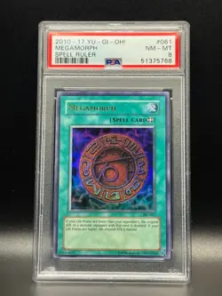 PSA 8 NM-MT Megamorph 061 2010-17 SRL Reprint Holo Yugioh Card - Image 1