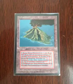 Magic: The Gathering Volcanic Island Revised Black Border Rare Dual Land German - Image 1