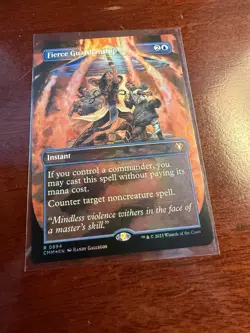 Commander Masters - Fierce Guardianship Borderless Foil #0694 - Image 1