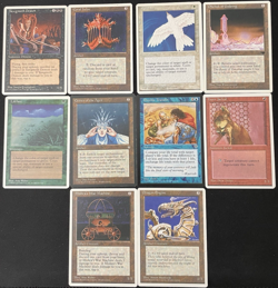 Vintage MTG Lot: 1994-1996 10 RARE Cards - NM/LP - Magic The Gathering - Image 1