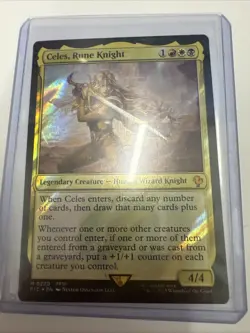 Magic the Gathering Final Fantasy Foil: Celes, Rune Knight 0220 Surge Foil - Image 1