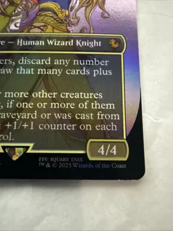 MTG FF Celes, Rune Knight, Borderless Art Foil 0201, NM - Image 5