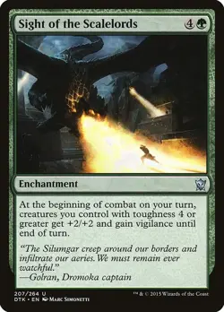 MTG Sight of the Scalelords - Dragons of Tarkir (DTK) Uncommon NM #207 - Image 1