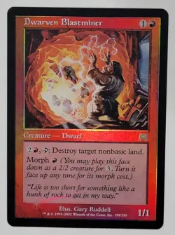 MTG Magic the Gathering 1x LP FOIL Dwarven Blastminer - Onslaught x1 - Image 1