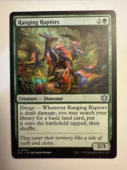 Ranging Raptors NM MTG The Lost Caverns of Ixalan LCI LCC Magic - Image 1