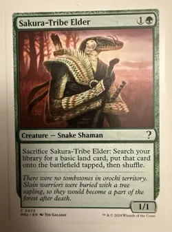 Sakura-Tribe Elder (White Border) [Mystery Booster 2] (MB2) (72) - MTG - Image 1