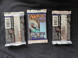 Magic the Gathering Nemesis Boosters X3 Factory Sealed h - Image 2