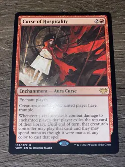 MTG - Curse of Hospitality - 152/277 - Innistrad: Crimson Vow - Free Shipping - Image 1