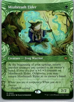 #323 Mistbreath Elder (Showcase) Bloomburrow Rare FOIL - Image 1