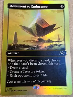 Monument to Endurance - #499 (First-Place Foil) Aetherdrift Foil - Mtg - Image 1