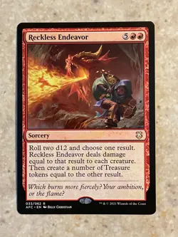 MTG NM Reckless Endeavor [Adventures in Forgotten Realms Commander] - Image 1