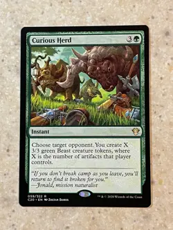 MTG NM Curious Herd [Commander 2020] - Image 1