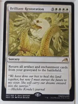 Brilliant Restoration - Kamigawa, Neon Dynasty - Magic the Gathering MTG Nice! - Image 1