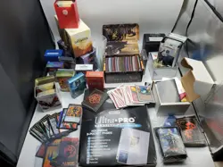 Giant Lot Of MAGIC DECK PROTECTORS AND DECK BOXES - Image 1