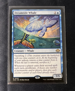 MTG Dreamtide Whale R 0059 Regular Modern Horizons 3 MH3 Proliferate NM - Image 1