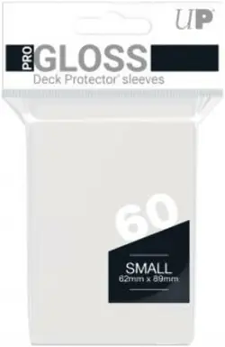 60 Ultra Pro GLOSS CLEAR DECK PROTECTOR Small Game Card Sleeves Yugioh Vanguard - Image 1