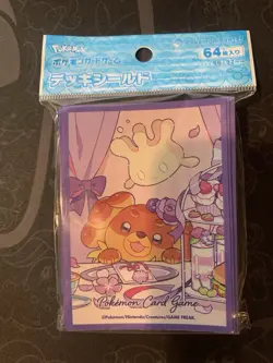 Pokemon Card Sleeves Fidough Pokemon Center Japan 64ct NEW US Seller - Image 1