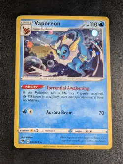 Vaporeon 030/185 NM Holo Rare Cosmos Vivid Voltage Sword Shield Pokemon Card - Image 1