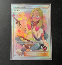 Pokemon Mina Full Art Trainer Card 211/214 Sun & Moon Lost Thunder - Image 4