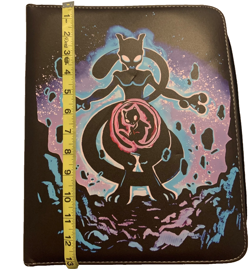 Pokemon Card Binder Mewtwo Black 50 Sheet 450 Card Holder Zipper Close - Image 5