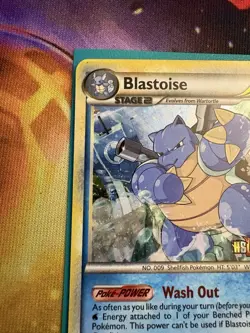 Blastoise HS Unleashed 13/95 Holo Rare Prerelease Promo Pokemon Card 2010 - Image 2