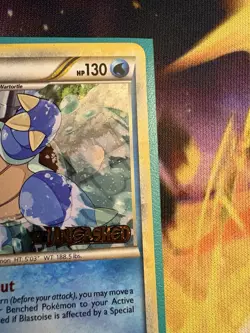 Blastoise HS Unleashed 13/95 Holo Rare Prerelease Promo Pokemon Card 2010 - Image 3