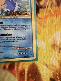 Blastoise HS Unleashed 13/95 Holo Rare Prerelease Promo Pokemon Card 2010 - Image 4
