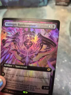 FOIL R 0332 Entropic Battlecruiser EXTENDED ART Edge of Eternities MTG Card - Image 2