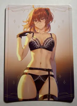 SEXY HEROINE WAIFU Fujimaru Ritsuka FATE ACG PREMIUM HOLOFOIL CARD NM - Image 2
