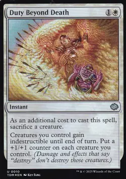 MTG Tarkir Dragonstorm - Duty Beyond Death - TDM 10 - FOIL - Image 2