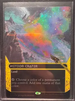 Meteor Crater (0116) - Galaxy Foil - Borderless - NM - MTG - EOS - Image 2