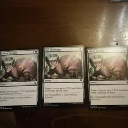 3x Gift Of Strength - Mtg Theros Beyond Death - Magic The Gathering - Image 1
