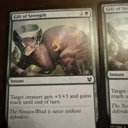 3x Gift Of Strength - Mtg Theros Beyond Death - Magic The Gathering - Image 2
