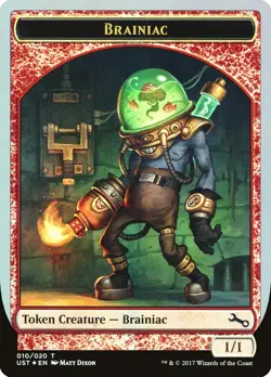 4x Brainiac Token *FOIL* - NM - Unstable - SPARROW MAGIC mtg - Image 1