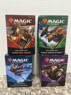 2021 MAGIC THE GATHERING CHALLENGER 4 DECKS SEALED BOX MTG AZORIUS DIMIR STOMPY - Image 1