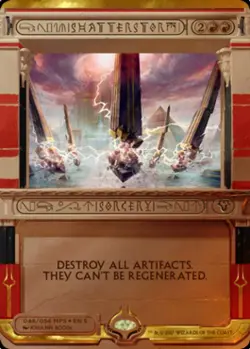 MTG English Shatterstorm NM Foil Amonkhet Invocations - Image 1
