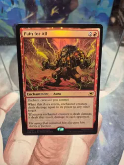 FOIL R 0151 Pain for All Aura Enchantment Rare Edge of Eternities MTG Card - Image 1