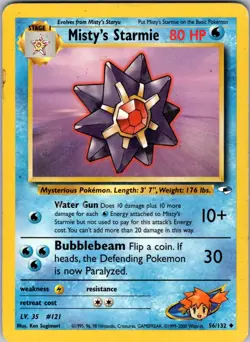 Misty's Starmie Uncommon Gym Heroes 056/132 MP - Pokemon TCG - Image 1