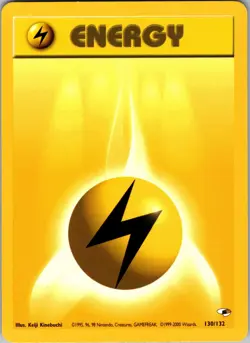 Lightning Energy Common Gym Challenge 130/132 NM - Pokemon TCG - Image 1