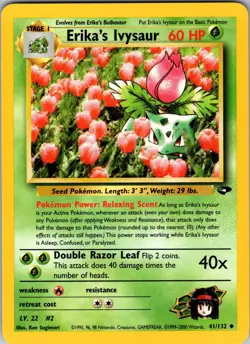 Erika's Ivysaur Uncommon Gym Challenge 041/132 NM - Pokemon TCG - Image 1