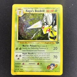 Koga's Beedrill Holo Rare Gym Challenge 009/132 MP - Pokemon TCG - Image 1